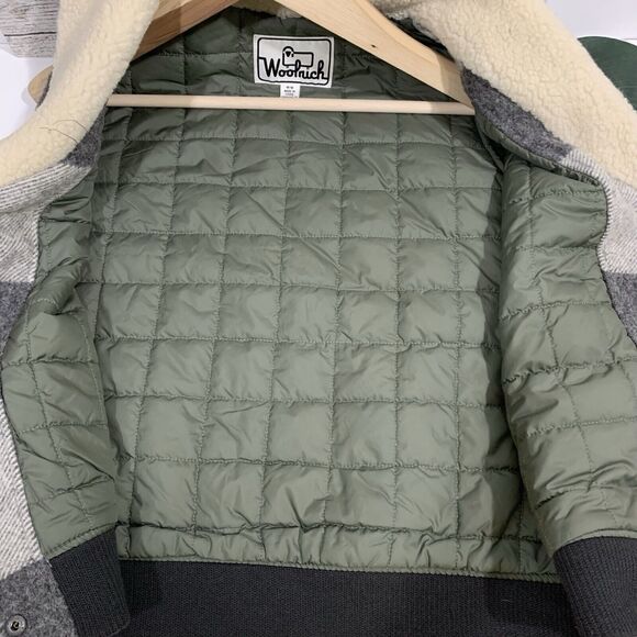 Woolrich Wool Blend Plaid Buffalo White Gray Vest Women’s EUC Size Medium - Picture 13 of 16